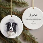 Custom Dog Ornament with Photo & Name